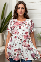 Heimish Floral Belle Tiered Top Shirts & Tops