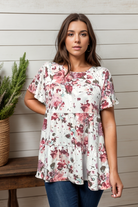 Heimish Floral Belle Tiered Top Shirts & Tops