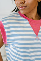 Haptics Following Through Color Block Muscle Tee Womens