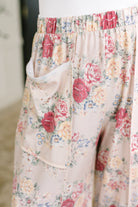 Follow the Flow Wide Leg Floral Bottoms Womens