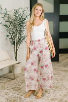 Follow the Flow Wide Leg Floral Bottoms Womens