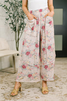 Follow the Flow Wide Leg Floral Bottoms Womens