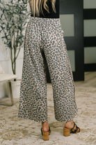 Follow the Flow Wide Leg Leopard Print Bottoms Womens
