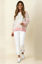 Haptics A Little Bias Printed Patchwork Top Womens