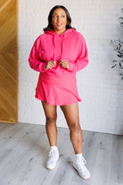 Rae Mode Had Me in the First Half Pullover Hoodie in Flamingo Pink Shirts & Tops