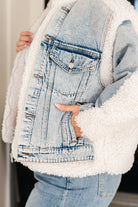 Polagram Full Send Sherpa Lined Denim Jacket Denim
