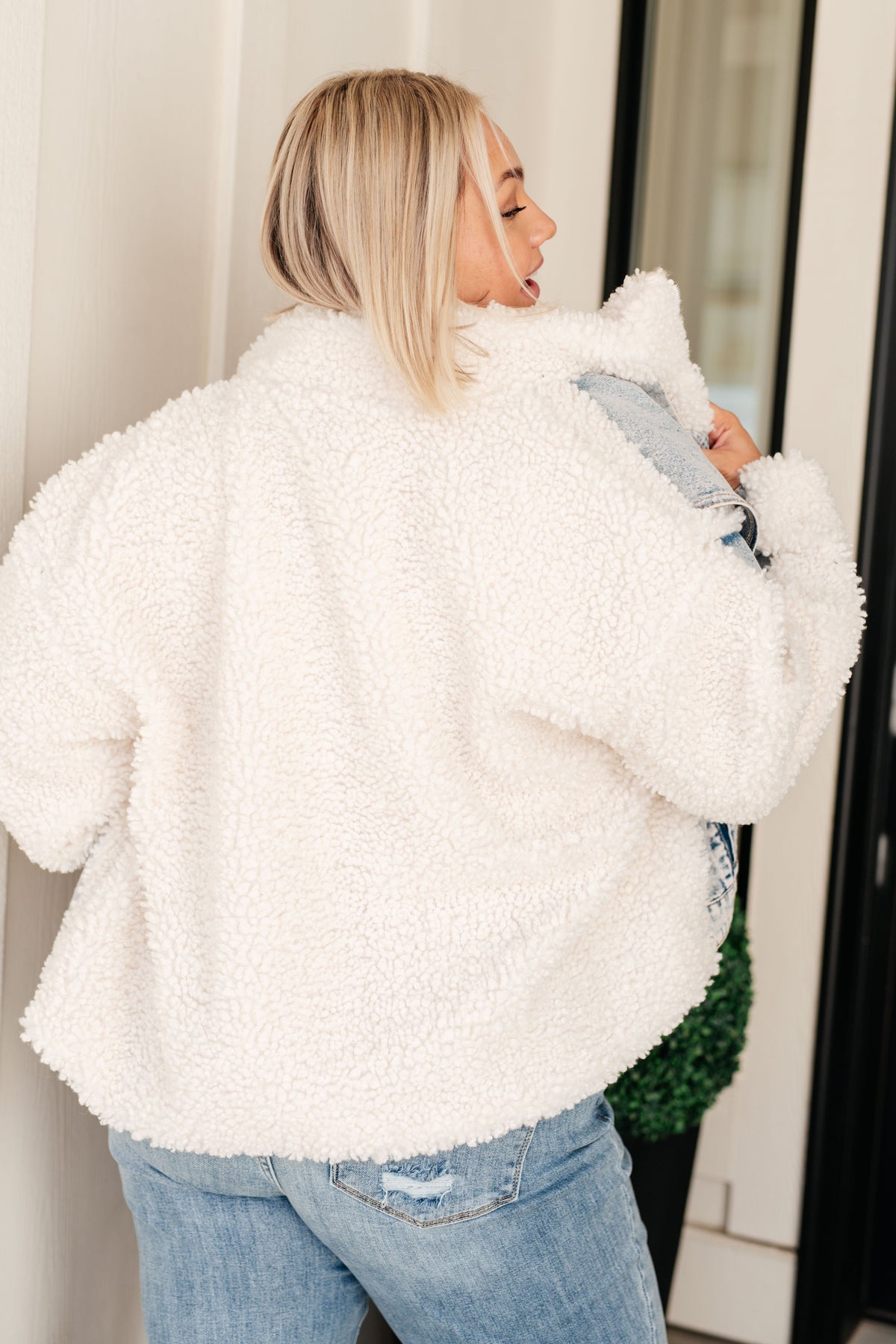 Polagram Full Send Sherpa Lined Denim Jacket Denim