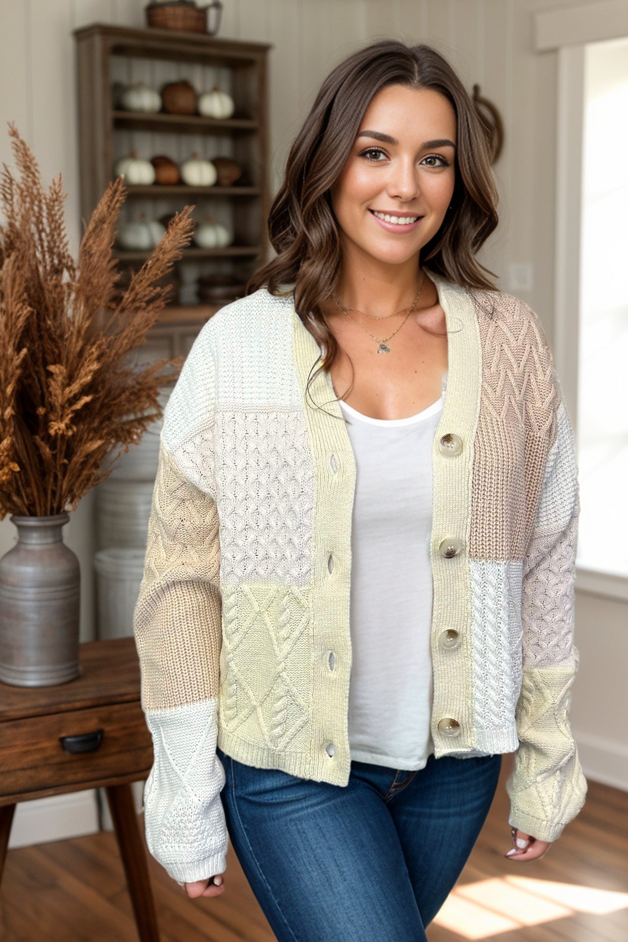 Hailey & Co Gingerbread & Marshmallows Cardigan