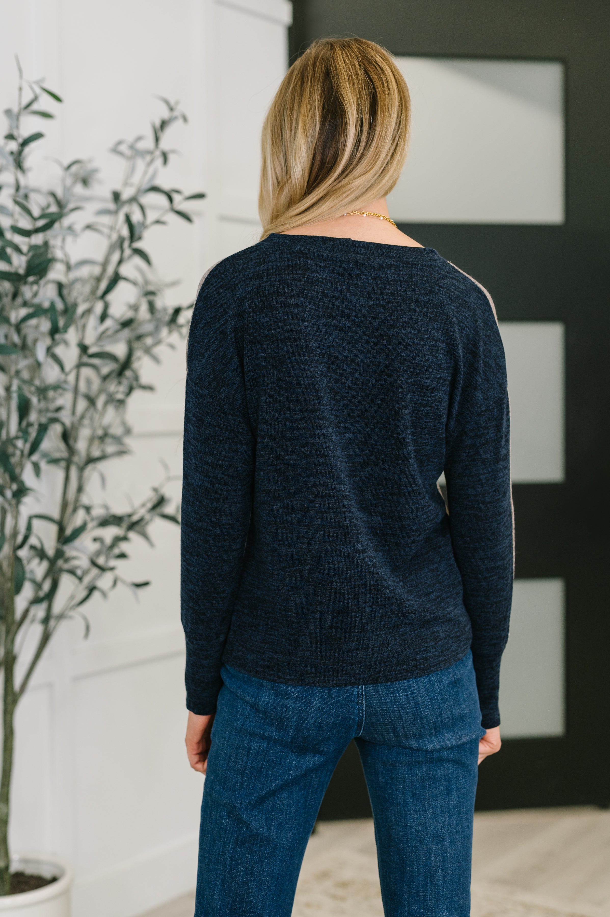 Give Me a Call Color Block Pullover Womens