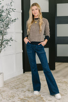 Give Me a Call Color Block Pullover Womens