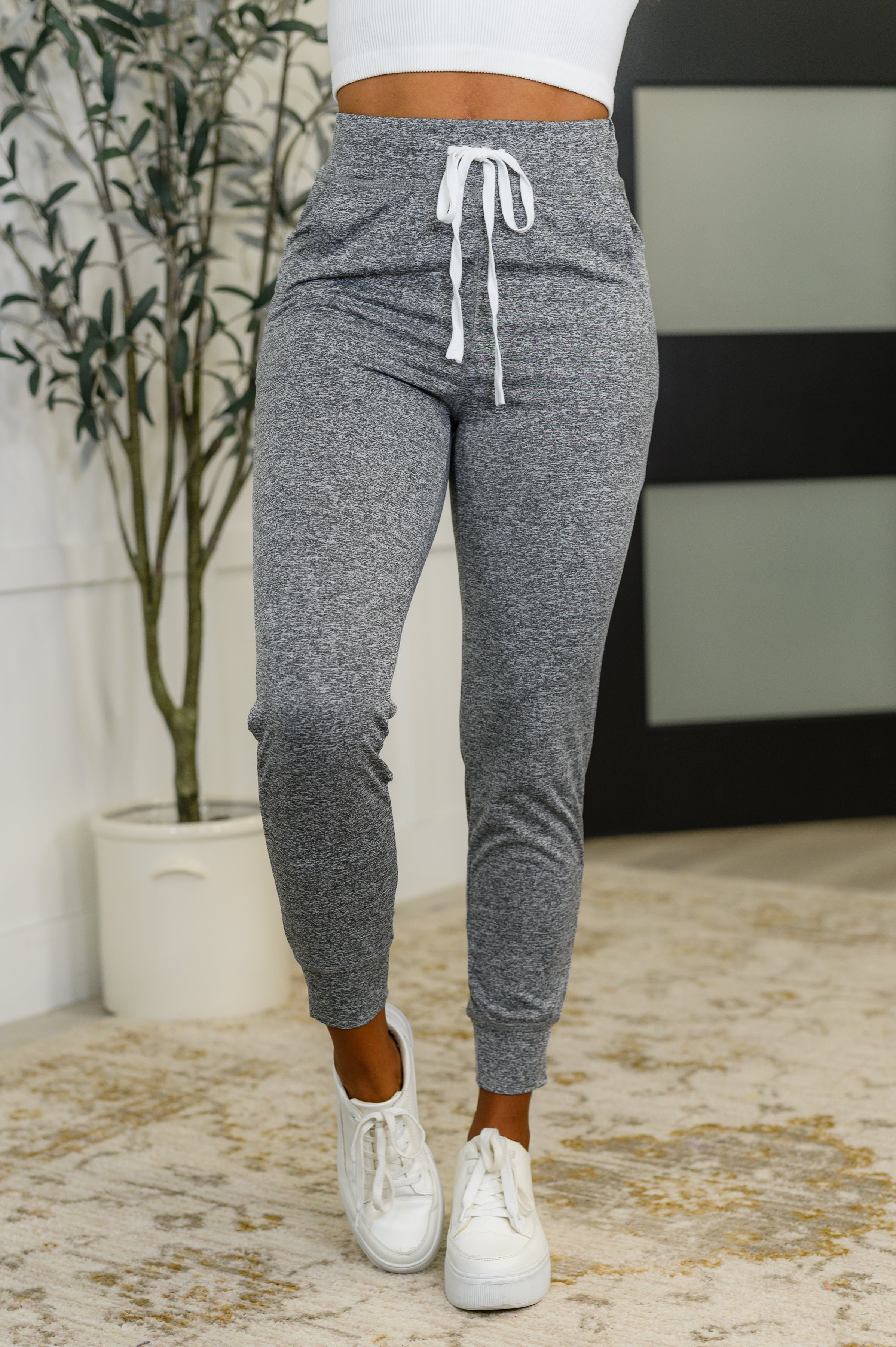 One Eleven North Giving the Run Around Joggers in Gray Womens