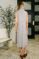 Dear Scarlett Glam Dress and Cardigan Set in Chocolate Womens