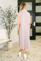 Dear Scarlett Glam Dress and Cardigan Set in Wine Womens