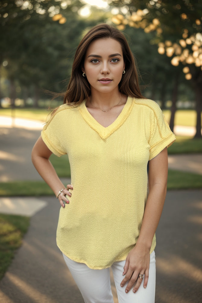 Heimish Glory In Yellow - Short Sleeve Boutique Simplified