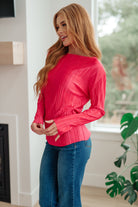 GeeGee Going Out Plisse Satin Blouse Tops