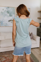 Lovely Melody Good For You Ruffle Detail Tank Tops