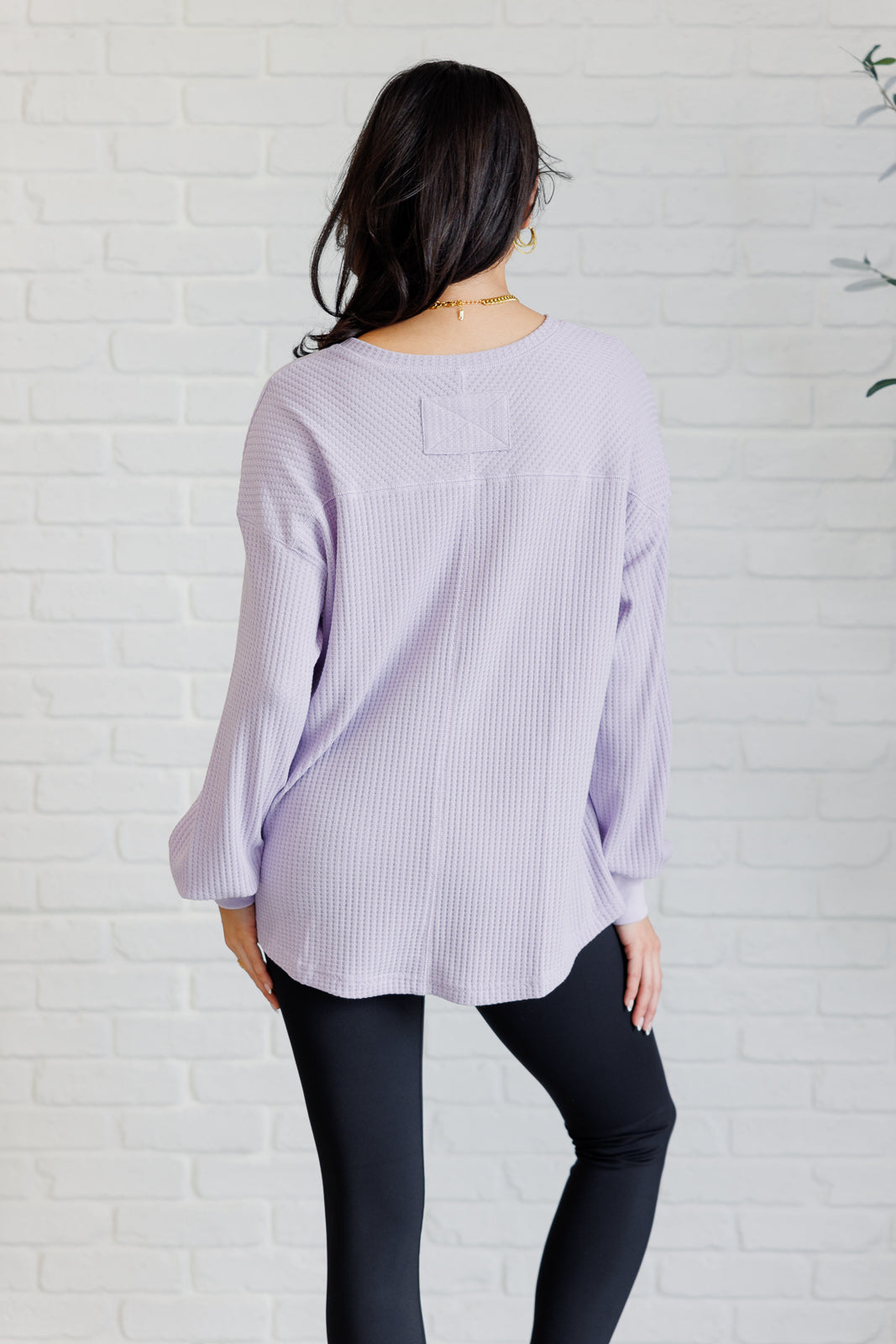 One Eleven North Good Things Are Coming V-Neck Top in Lavender Tops