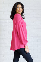 One Eleven North Good Things Are Coming V-Neck Top in Pink Tops