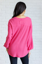 One Eleven North Good Things Are Coming V-Neck Top in Pink Tops