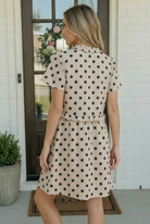 Haptics Spotted Something Sweet Polka Dot Ruffle Mini Dress