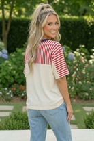 Haptics Americana Star Patch Raglan Top