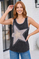 Haptics Star Power Mineral Washed Tank Top