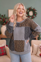 Haptics Wild at Heart Patchwork Pullover