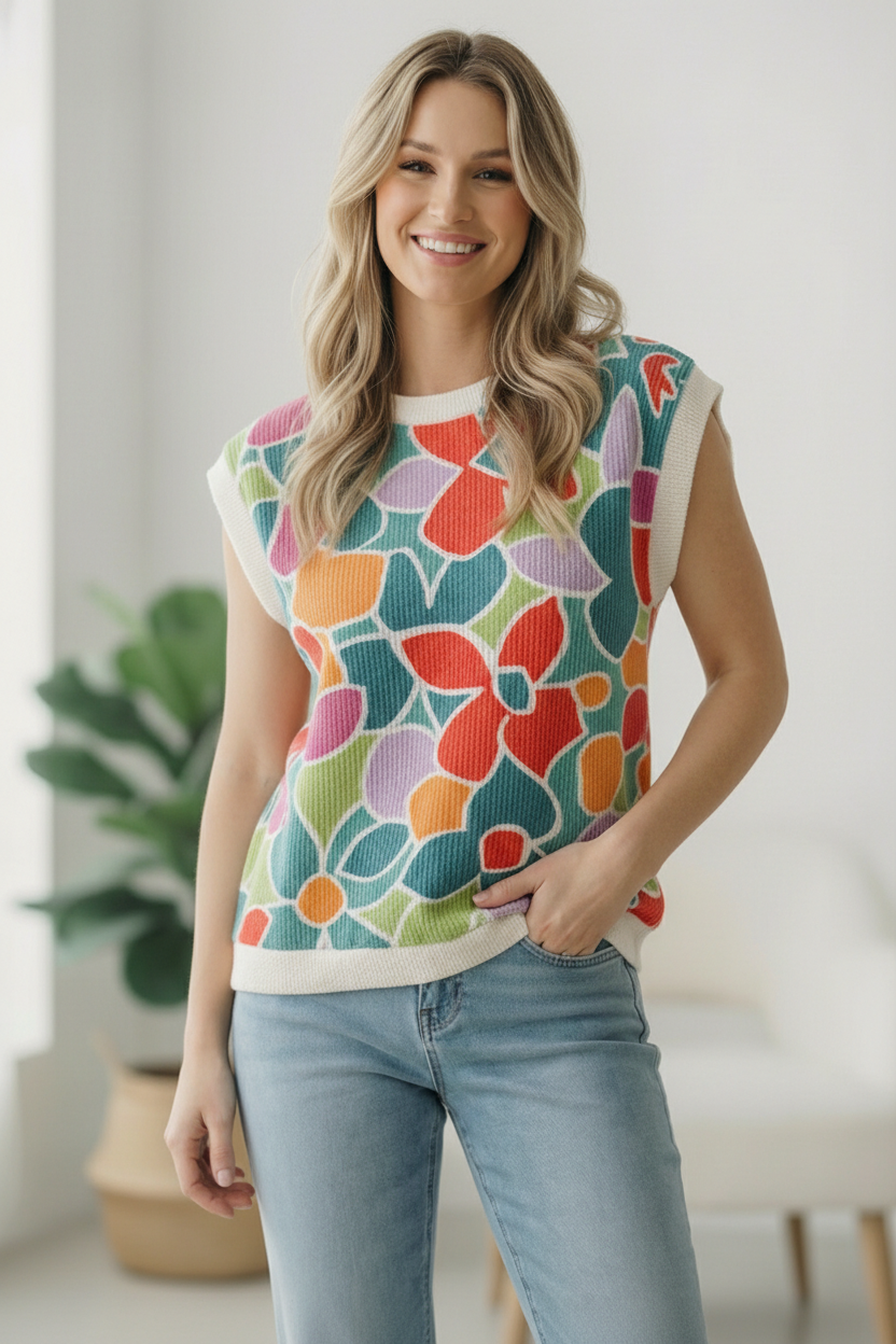 Haptics A Work of Art Ribbed Vest