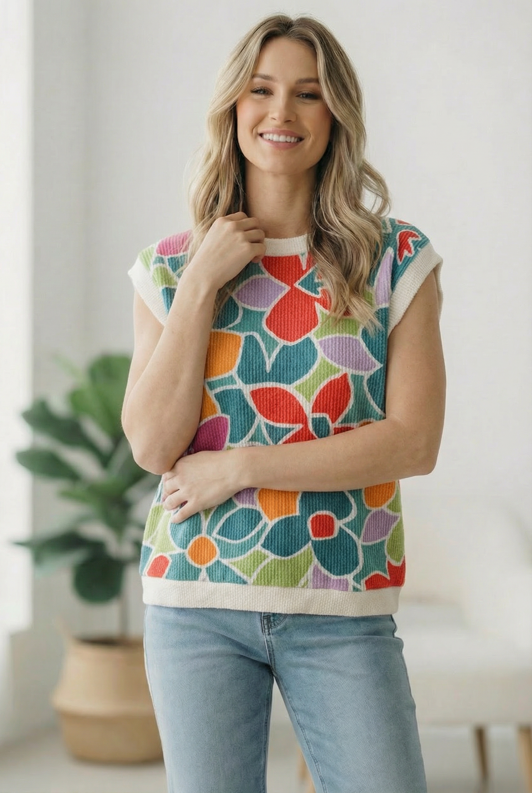 Haptics A Work of Art Ribbed Vest