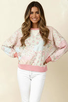 Haptics A Little Bias Printed Patchwork Top Womens