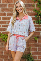 Haptics Floral Garden Matching Short Set
