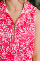Dear Scarlett Harbour Quarter Zip Dress in Coastal Pink Womens