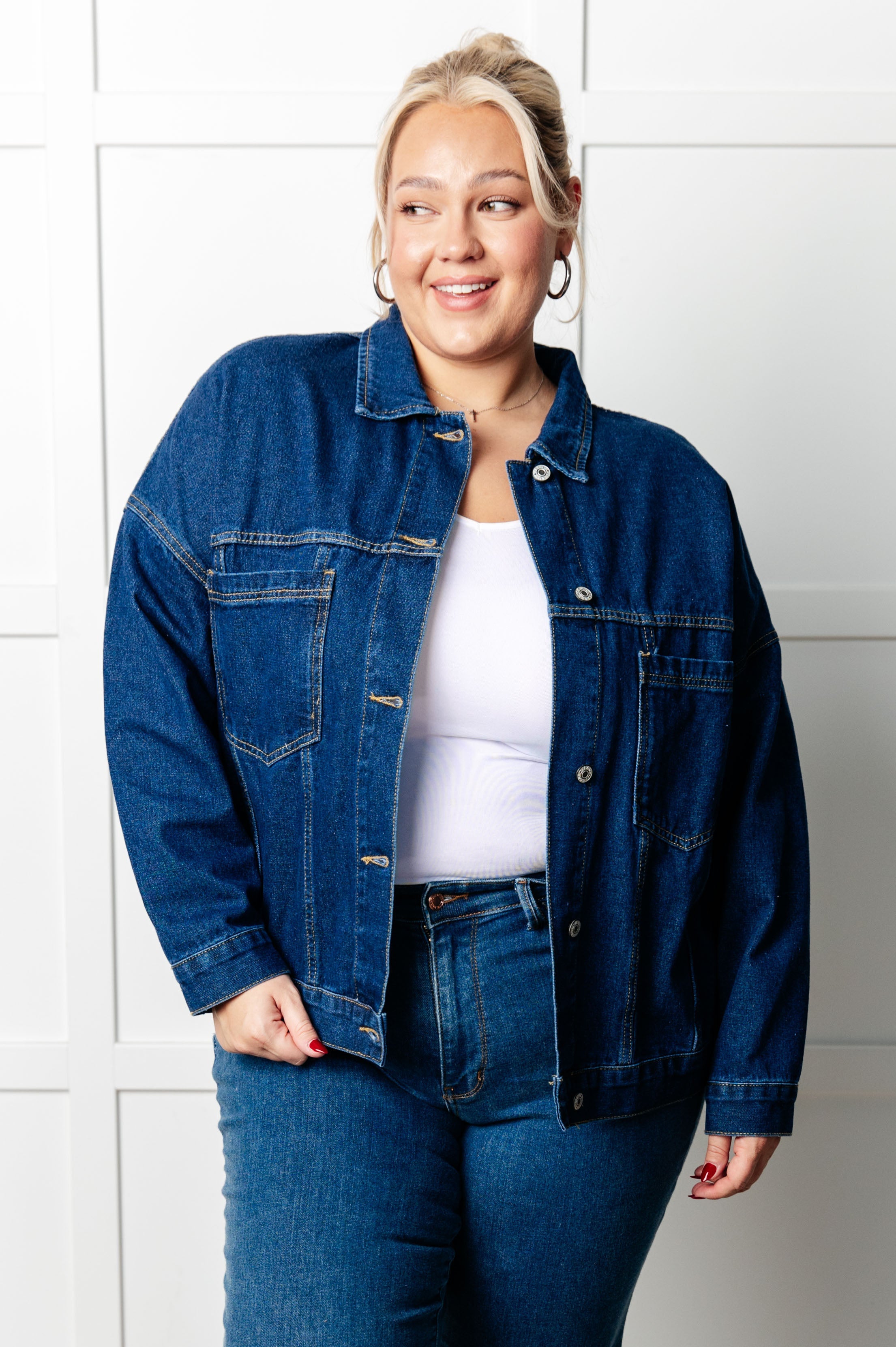 One Eleven North Have We Met Oversized Denim Jacket – Ruby Idol
