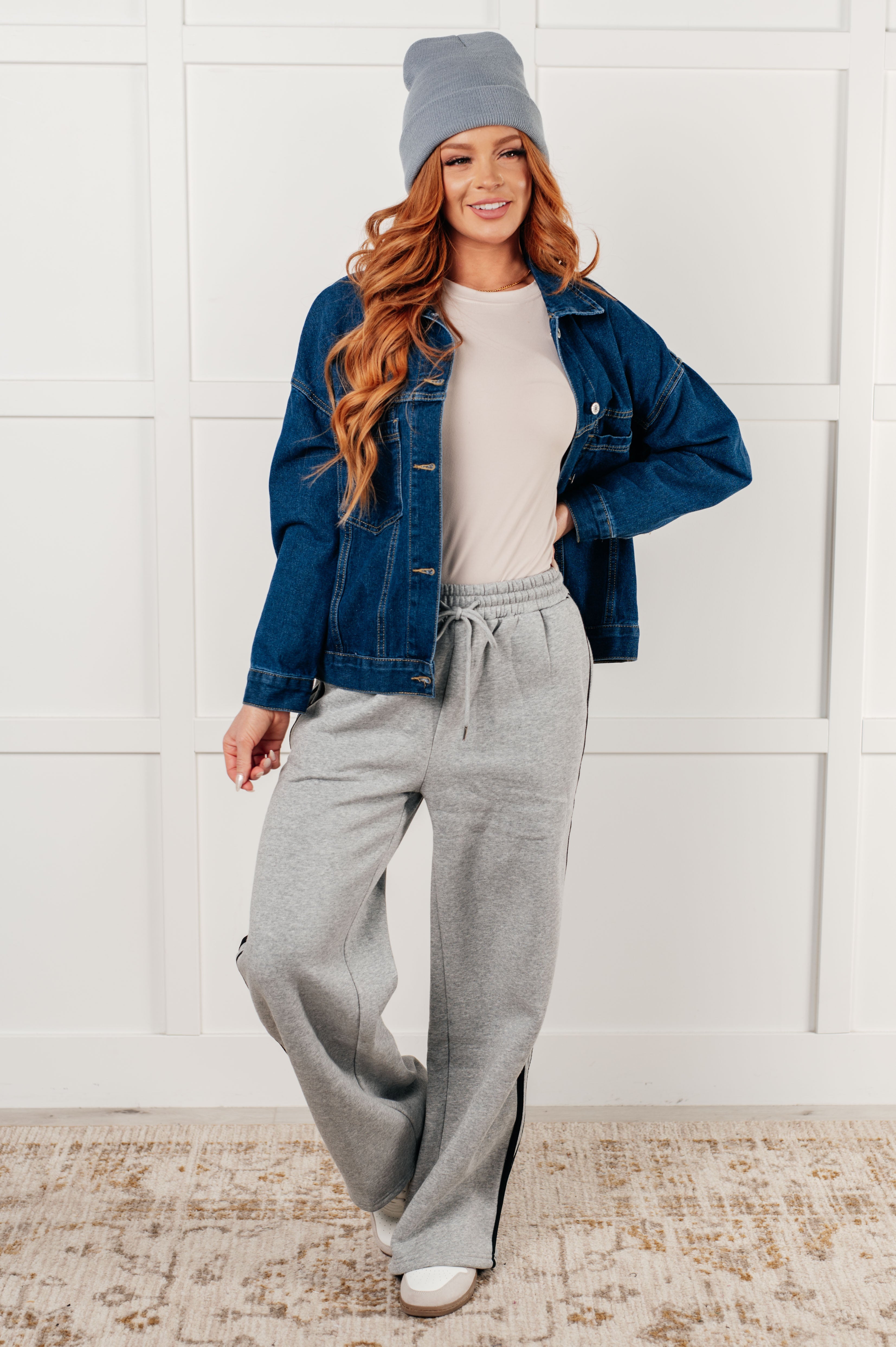 One Eleven North Have We Met Oversized Denim Jacket Coats & Jackets