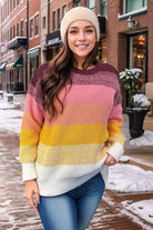 And The Why Multi Color Hawaiian Sunsets Sweater 2X 3X