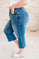 Judy Blue Hayes High Rise Wide Leg Crop Jeans Ave Shops