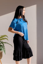 Zenana Hazy Wash Rib Top