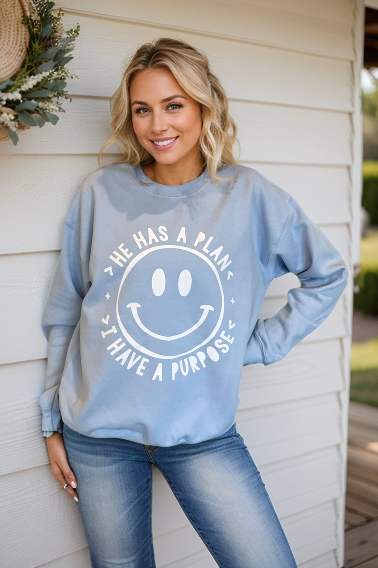 He Has a Plan Sweatshirt clothing