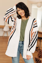 Very J Holding On Aztec Print Cardigan Layers