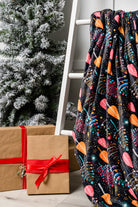 Holiday Fleece Blanket in Neon Trees Home & Decor