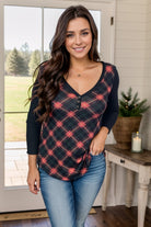 A. Gain Holly Jolly Plaid Pullover BoutiqueSimplified