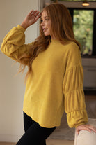 GeeGee Honey Be Mine Balloon Sleeve Sweater Tops