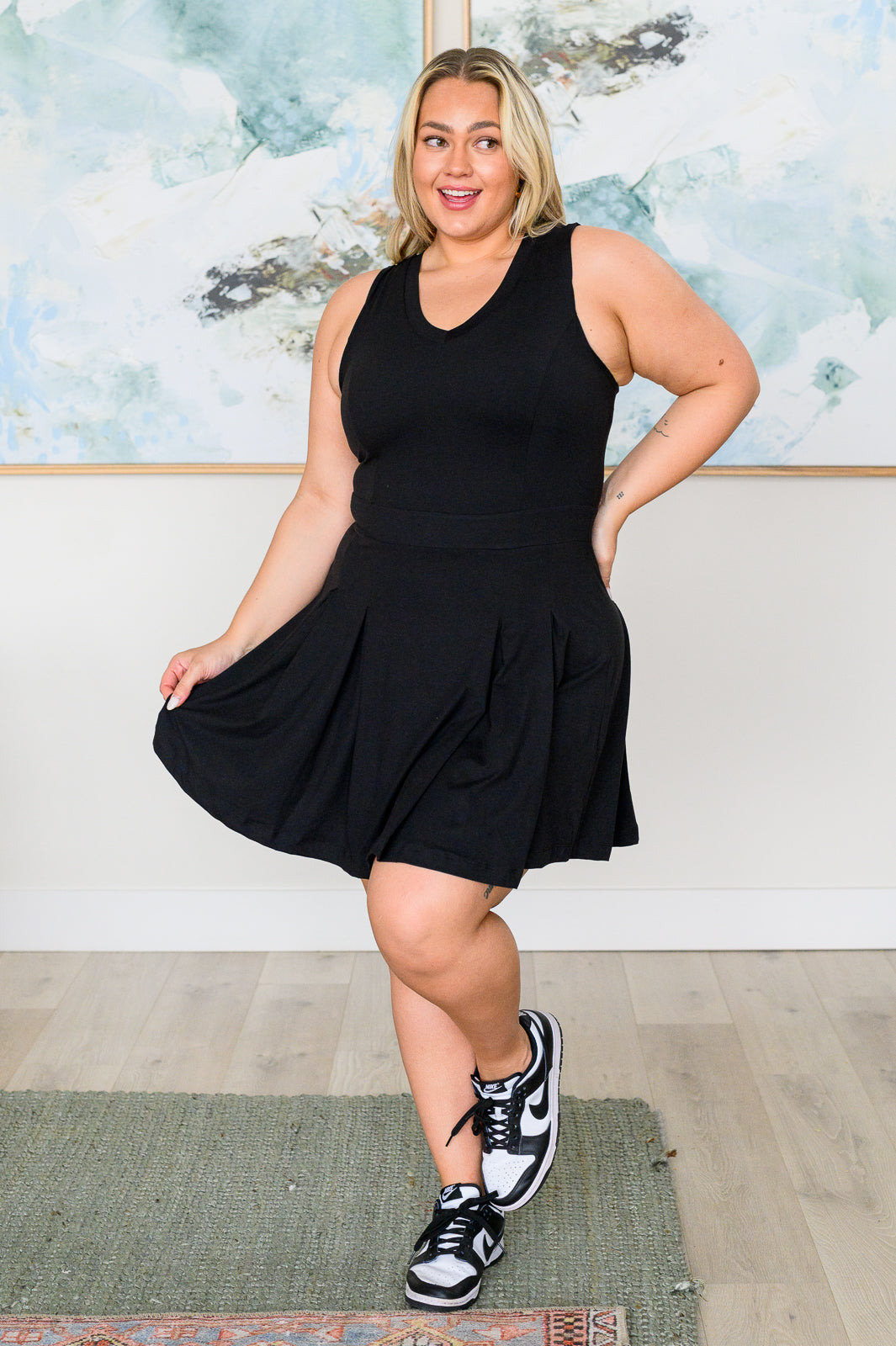 Rae Mode Hop, Skip and a Jump Dress and Shorts Set in Black Ave Shops
