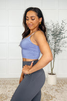 Rae Mode Hot Yoga Tank in Blue Hyacinth Womens