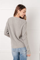 One Eleven North Bow Front Gray Cardigan Tops