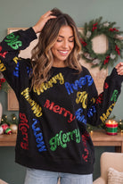 Fantastic Fawn Merry Everything Glitter Sweatshirt