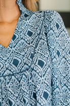 I Gave You My Heart Floral Babydoll Blouse Womens