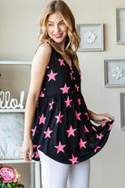 Heimish Brightest Star Babydoll Sleeveless Top