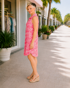 Dear Scarlett Harbour Quarter Zip Dress in Coastal Pink Womens