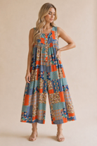Haptics Patchwork Dream Halter Jumpsuit
